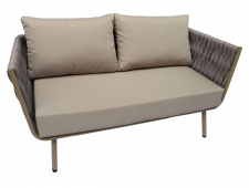 Стильный диван для кафе на металлических ножках