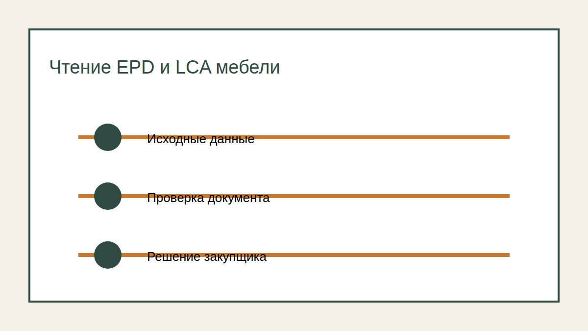 Как читать EPD и LCA мебели: закупочный разбор без экологических лозунгов