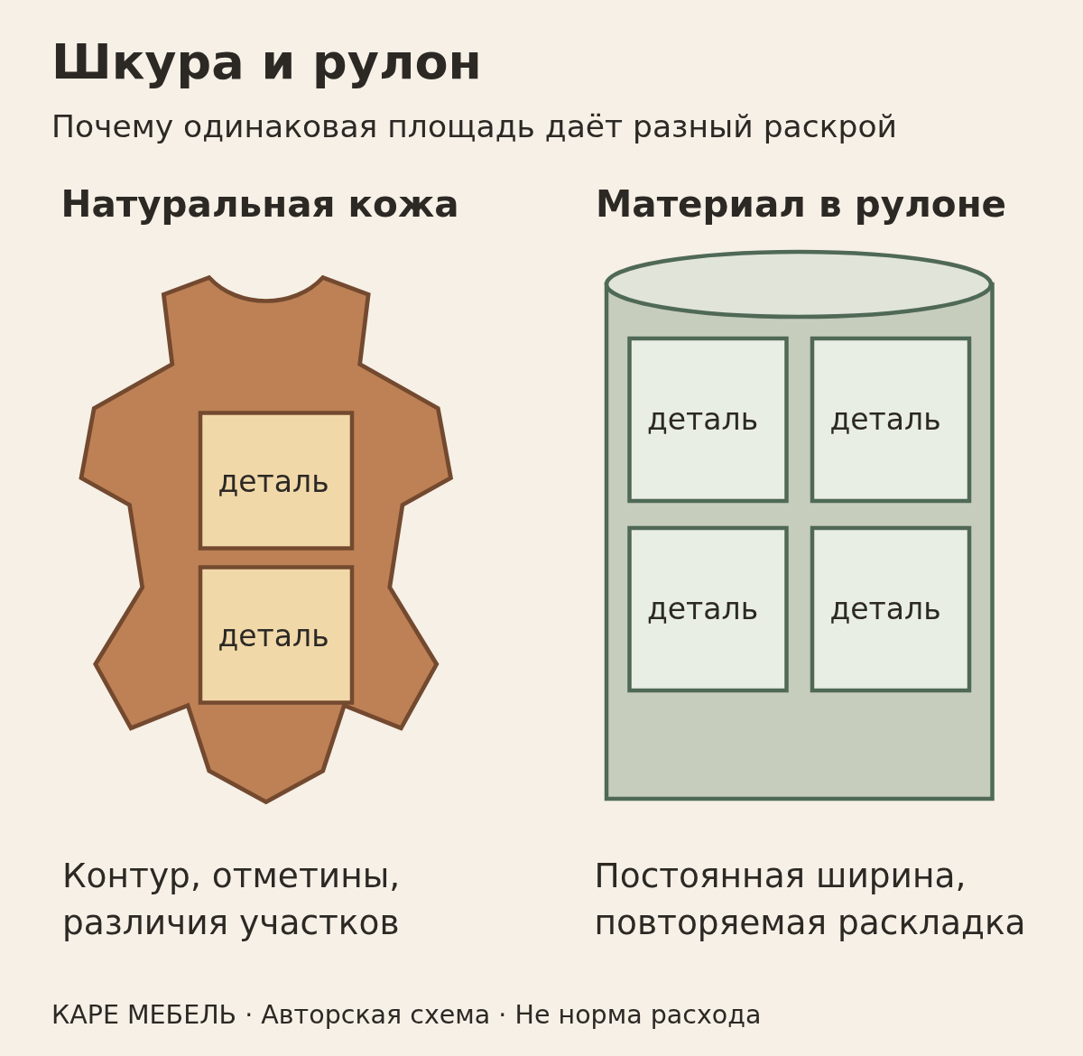 Почему кожа на диван может стоить дороже самого дивана