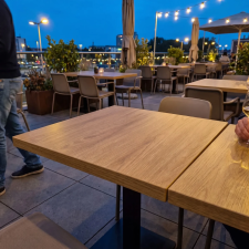 Столешница МДФ-шпон 800×800 мм, дуб натуральный (светлый)