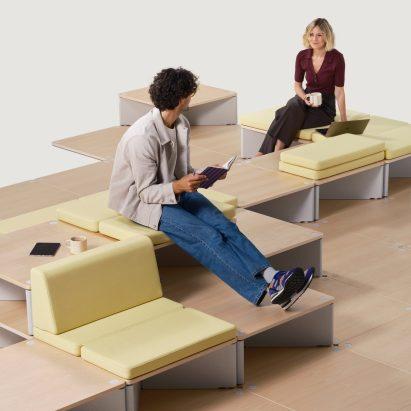 Система Reset от Vitra: модульные ступенчатые конструкции для рабочих и общественных пространств