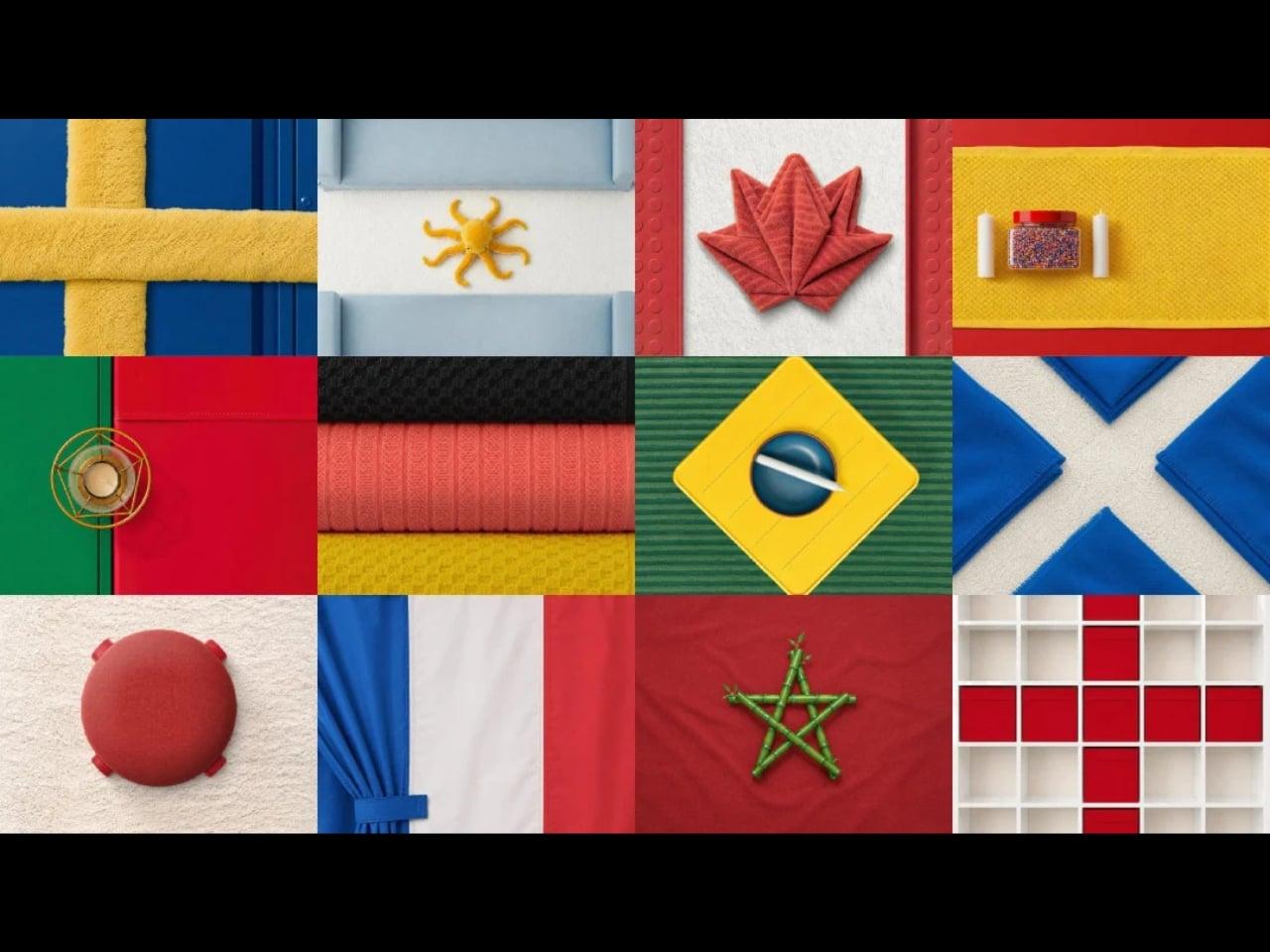 Флаг из товаров IKEA