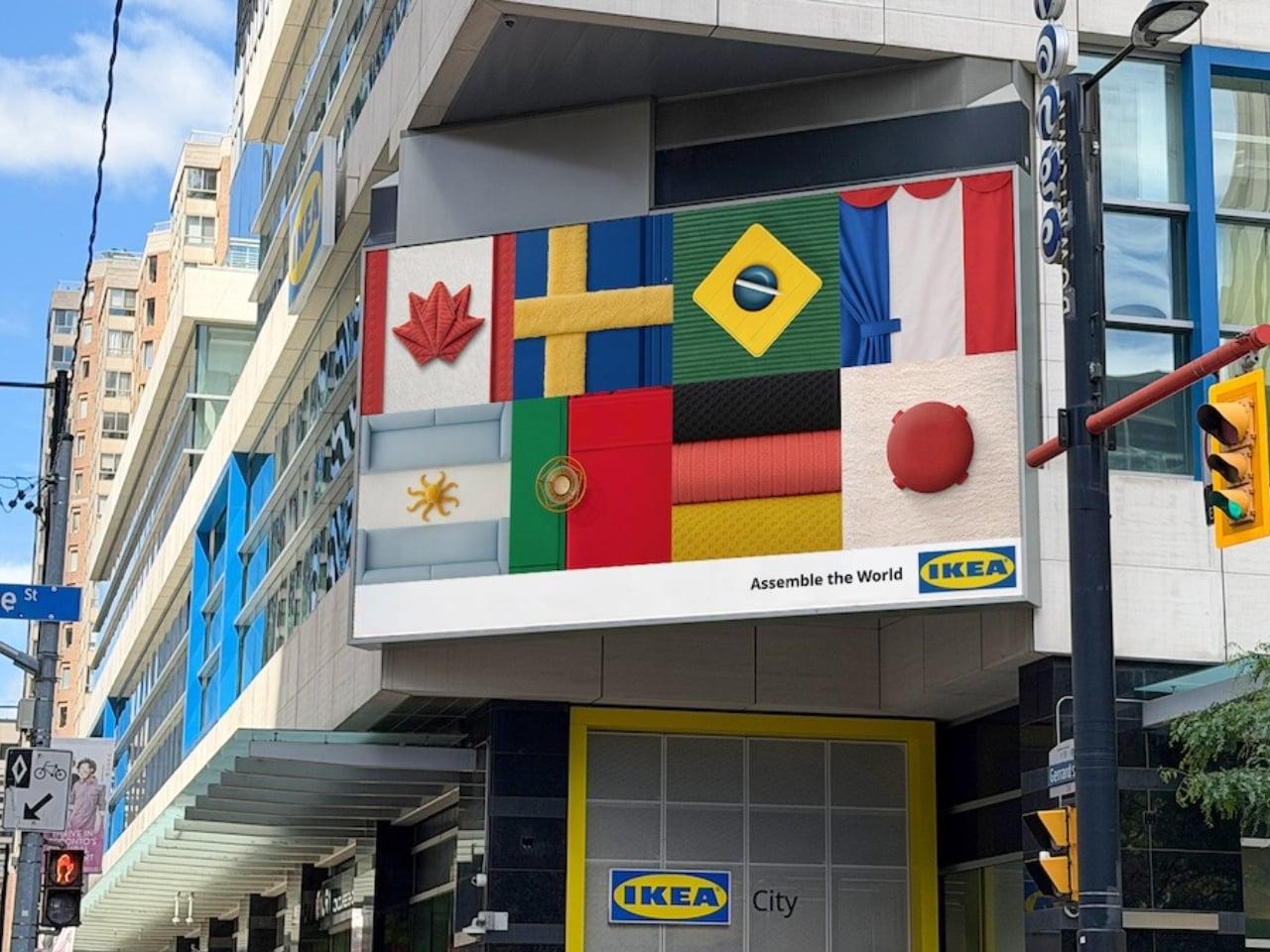 Как IKEA собрала 18 флагов стран-участниц Чемпионата мира по футболу из мебели и товаров для дома