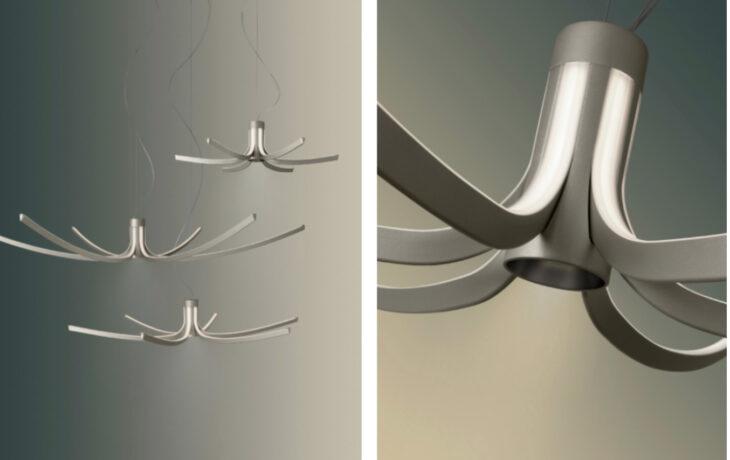 Asteria от Foscarini: минималистичная переработка классической многорожковой люстры