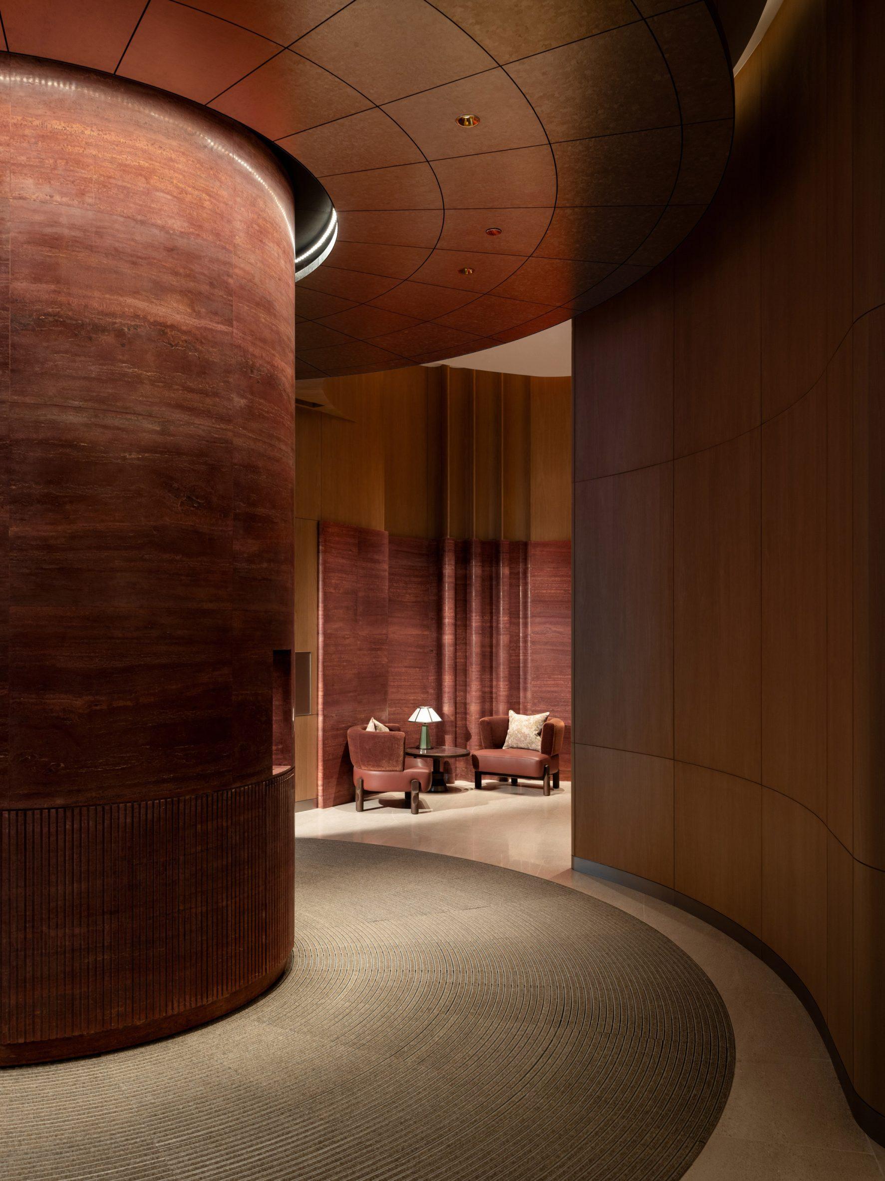 Интерьер лобби Mandarin Oriental The Landmark