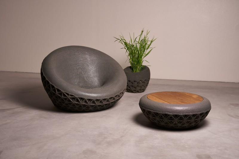 Как 3D-печать бетоном меняет производство мебели для ресторанов, отелей и открытых пространств