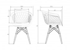 Пластиковый стул имитация кроны дерева