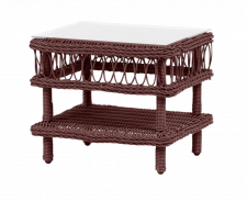 Стол плетенный для летней веранды