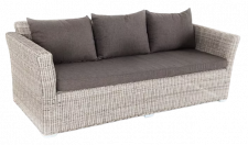 Плетенный диван Алиас соломенного цвета