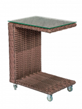 Стол плетенный для летней веранды