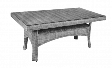 Стол плетенный для летней веранды