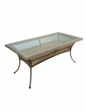 Стол плетенный для летней веранды