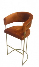 Мягкий барный стул