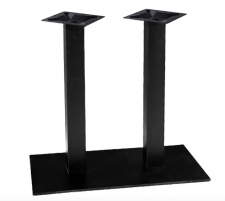 металлическое подстолье для прямоугольного стола в ресторан и кафе, цвет черный