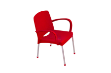 Стул пластиковый на металлокаркасе