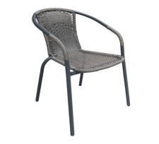 Стул пластиковый на металлокаркасе