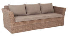 Плетенный диван Алиас соломенного цвета