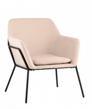 Кресло дизайнерское с вертикальной прошивкой для кафе и ресторанов