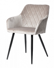 мягкое кресло для кафе с прострочкой спинки ромбиком