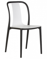 Стильный пластиковый двухцветный стул