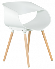 Пластиковый стул с вырезом на спинке