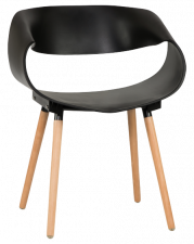 Пластиковый стул с вырезом на спинке
