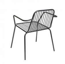 Стильный стул для кафе на металлических ножках