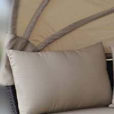 диван для летней веранды из искусственного ротанга
