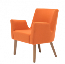 Кресло с подлокотниками дизайнерское для ресторанов и кафе