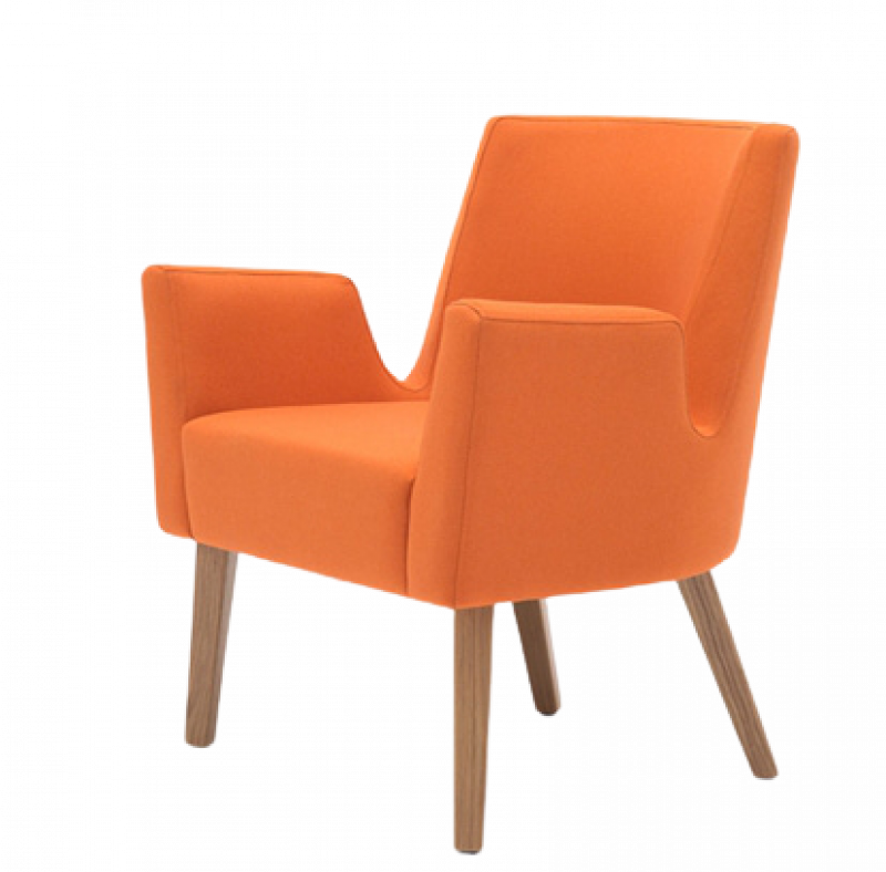 Кресло с подлокотниками дизайнерское для ресторанов и кафе