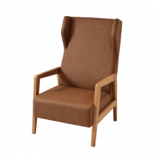Дизайнерское яркое красное кресло для ресторанов и кафе Эль 