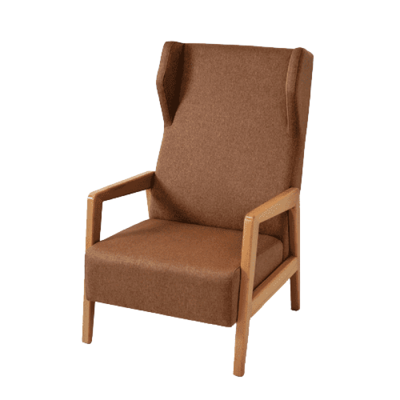 Дизайнерское яркое красное кресло для ресторанов и кафе Эль 